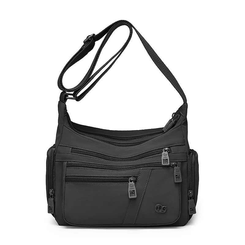 SBG-01 in Black, shoulder bag, front view
