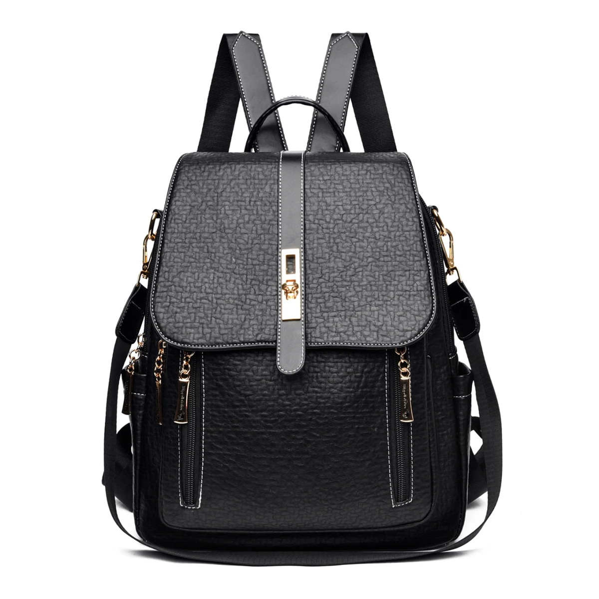 SBG_1618 in Black, backpack, front view