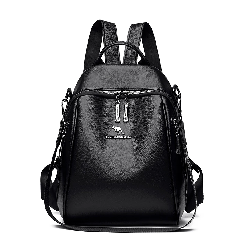 B007 in Black, backpack, front view