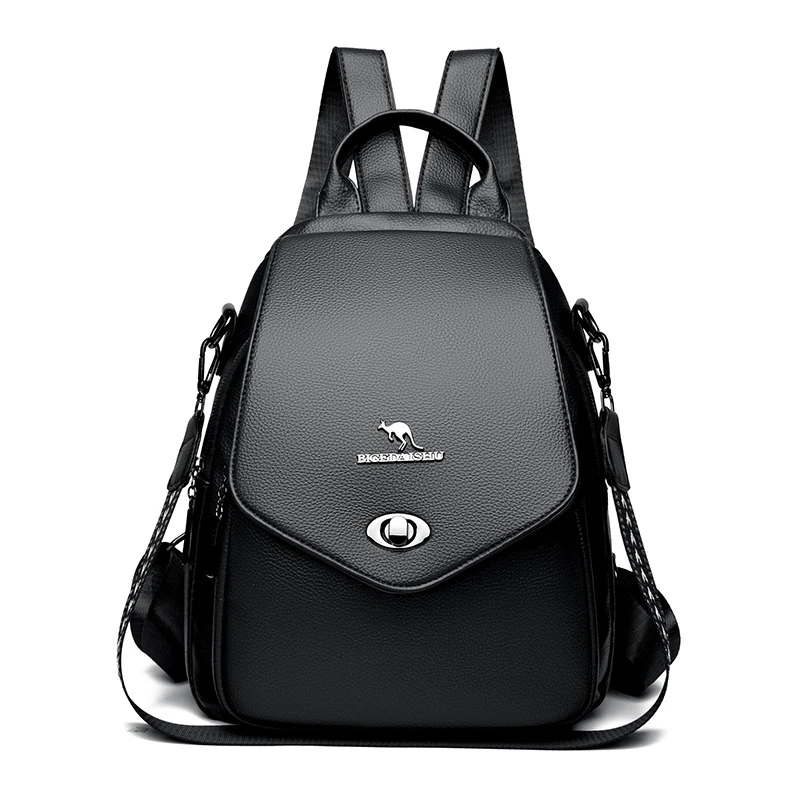 B013 in Black, backpack, front view
