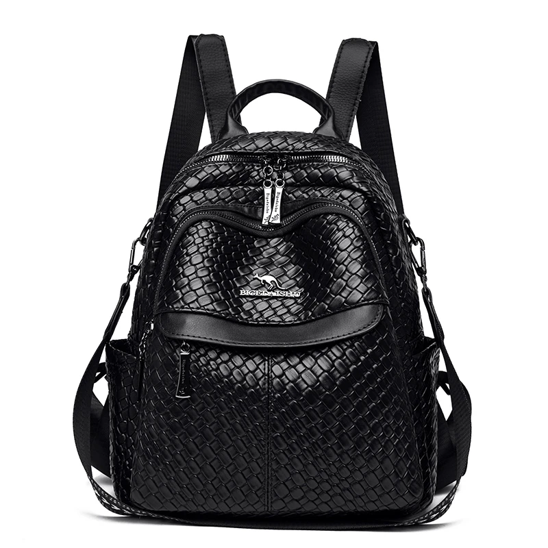 B016 in Black, backpack, front view
