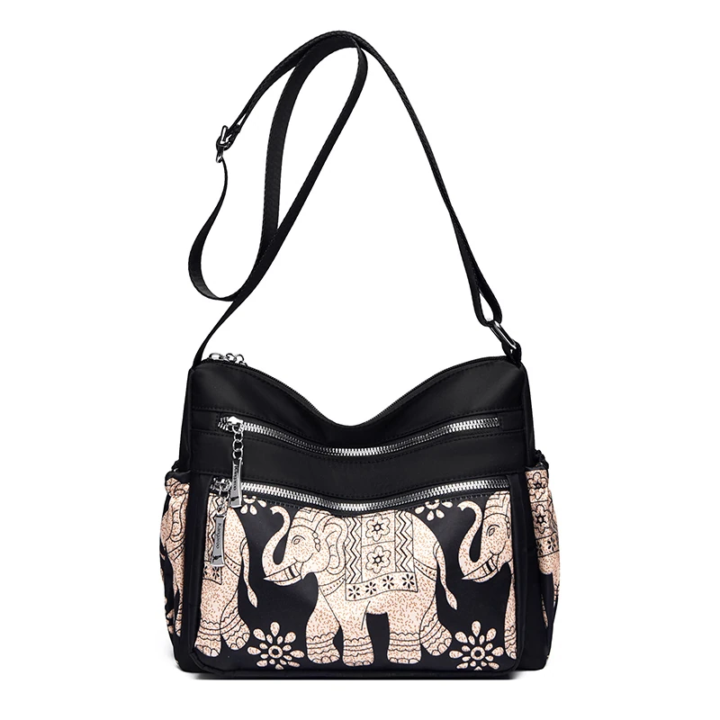 B024 in Print 1, shoulder bag, front view