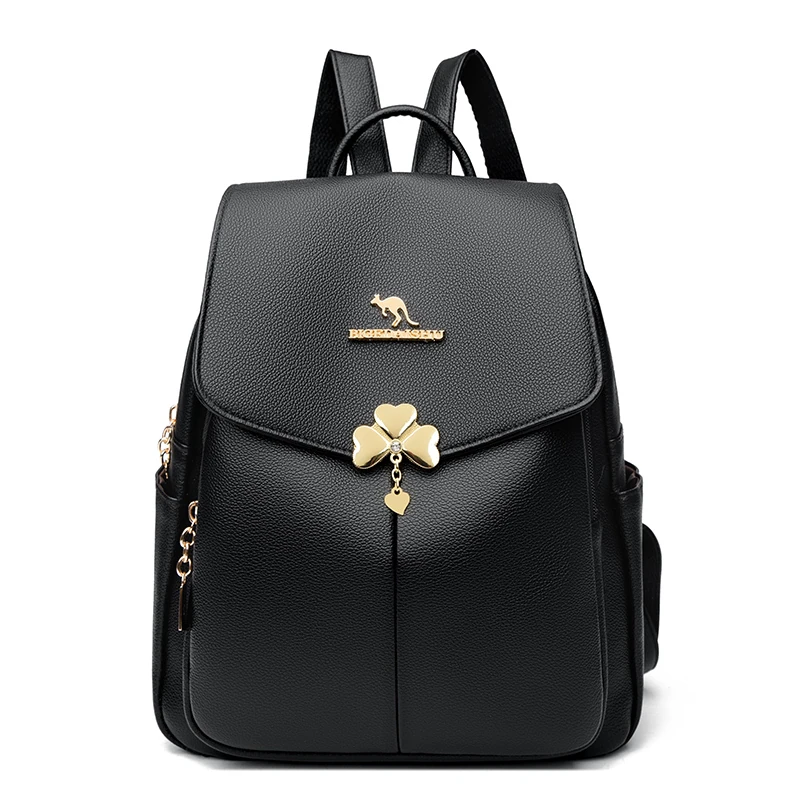 B050 in Black, backpack, front view