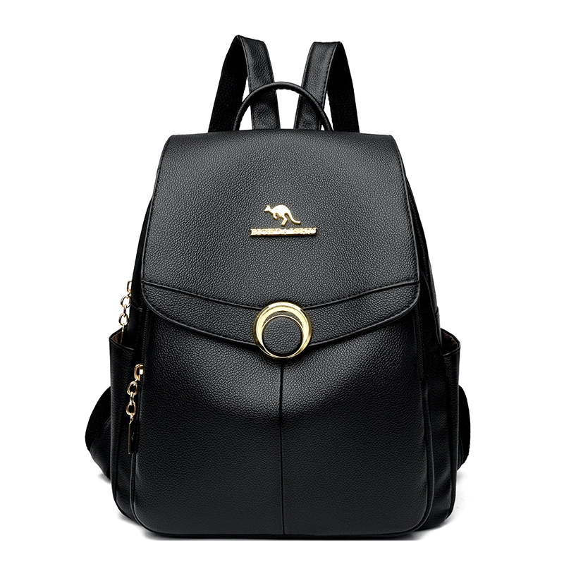 B051 in Black, backpack, front view