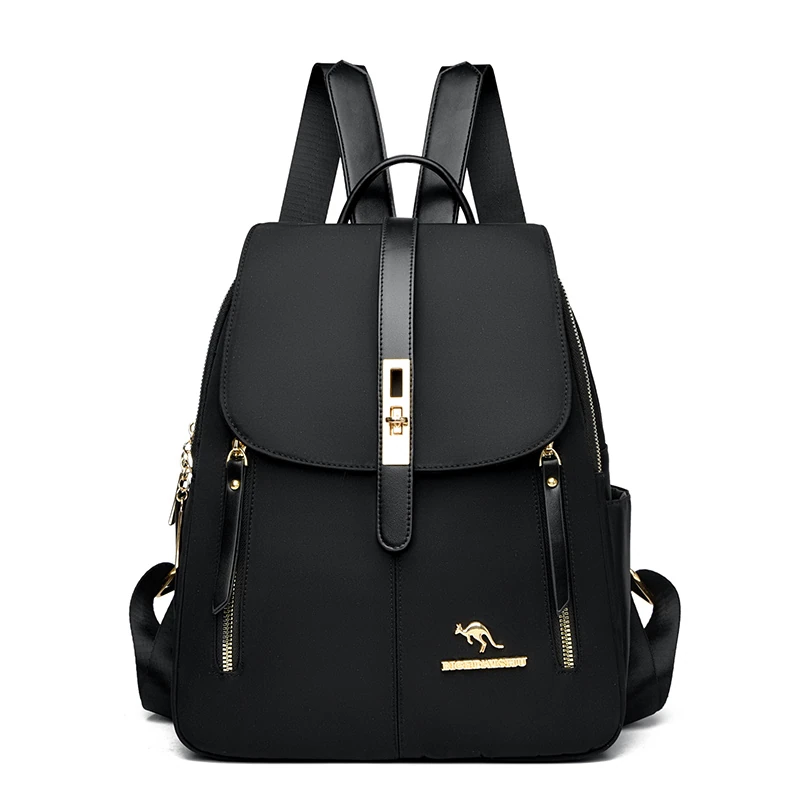B054 in Black, backpack, front view