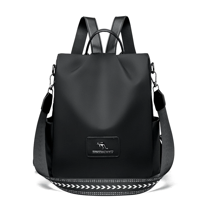 B057 in Black, backpack, front view