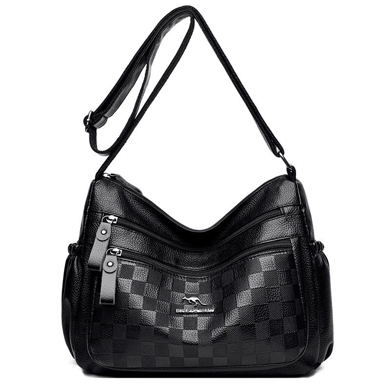 B078 in Black, shoulder bag, front view