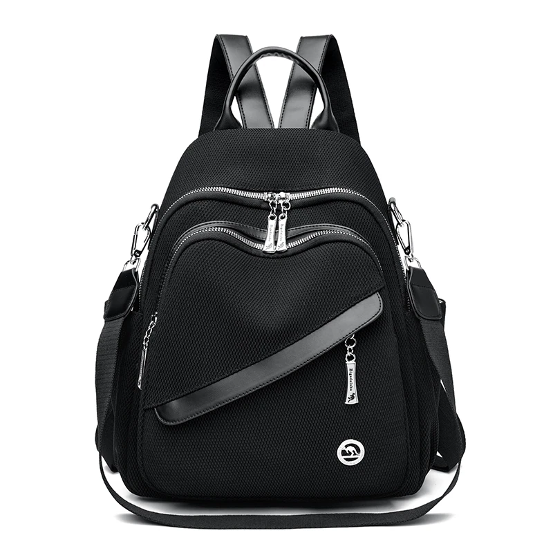 B083 in Black, backpack, front view