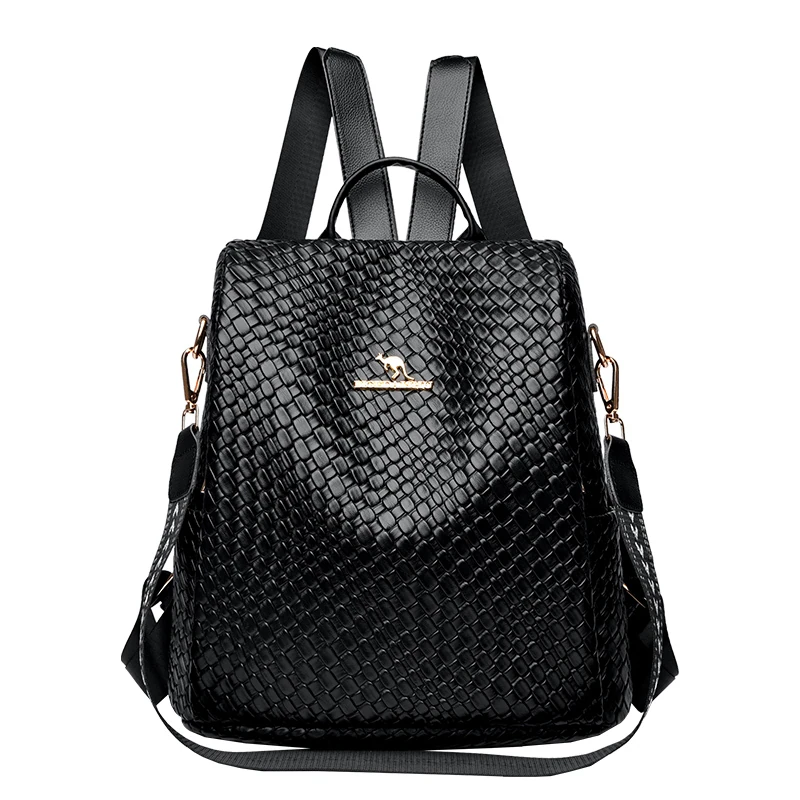 B021 in Black, backpack, front view