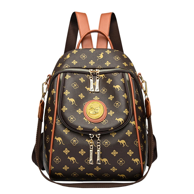 B038 in Monogram print, backpack, front view