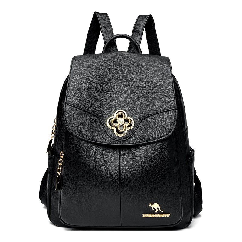 B041 in Black, backpack, front view