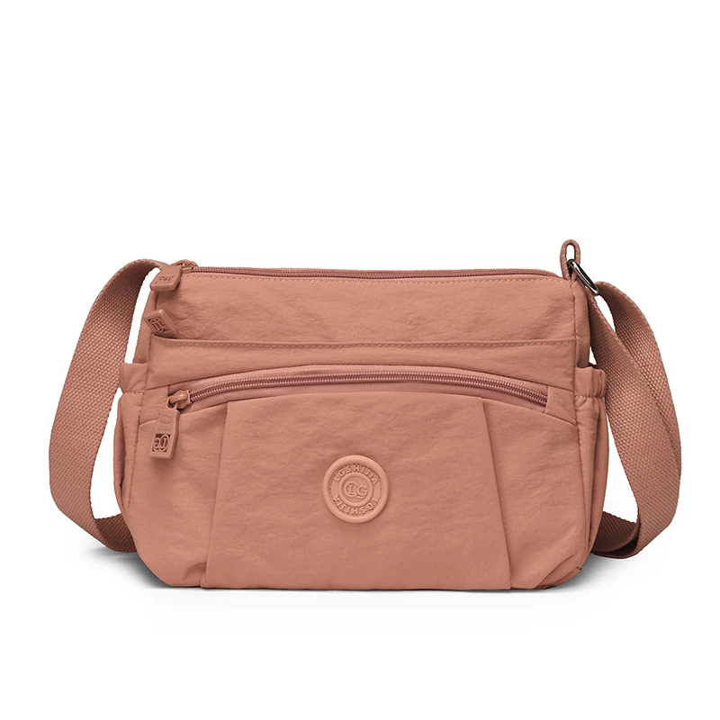 LGSJ-8004 in Peach, crossbody bag, front view