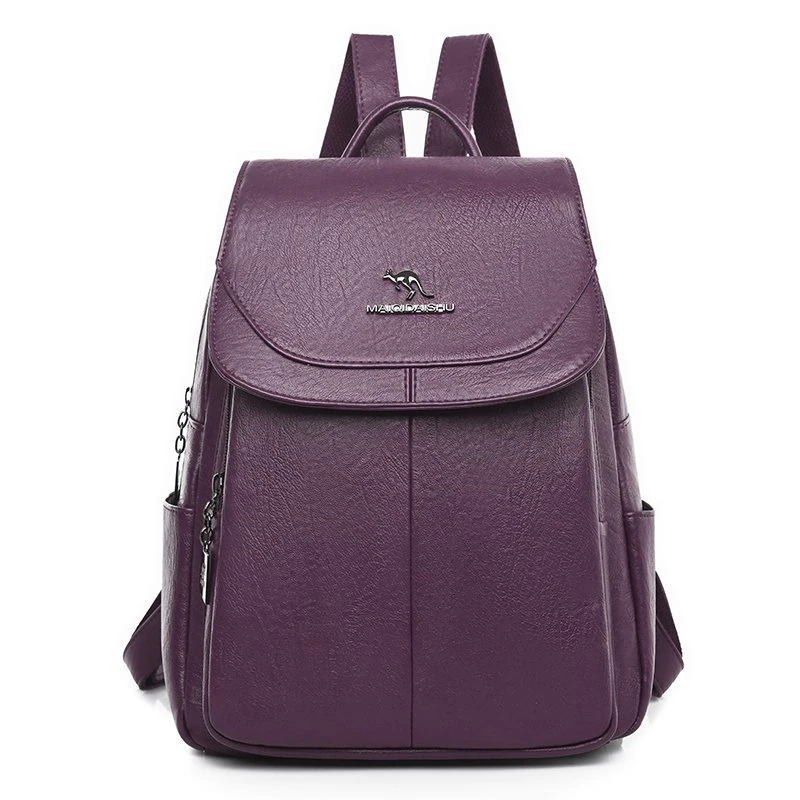Y005 in Purple, backpack, front view