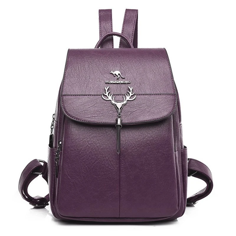 Y006 in Purple, backpack, front view