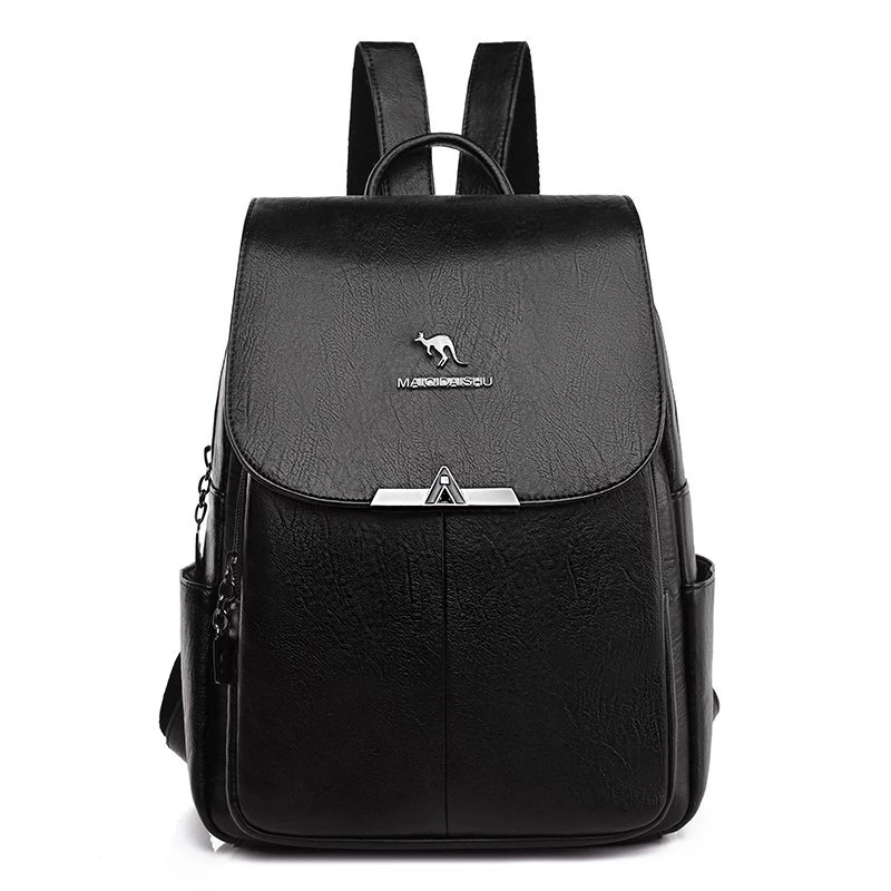 Y007 in Black, backpack, front view