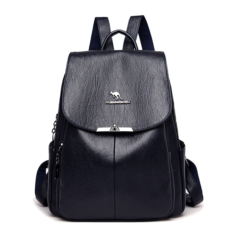 Y025 in Navy, backpack, front view