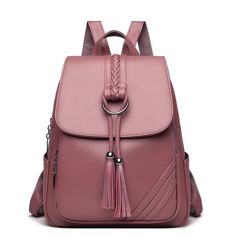 Y031 in Pink, backpack, front view