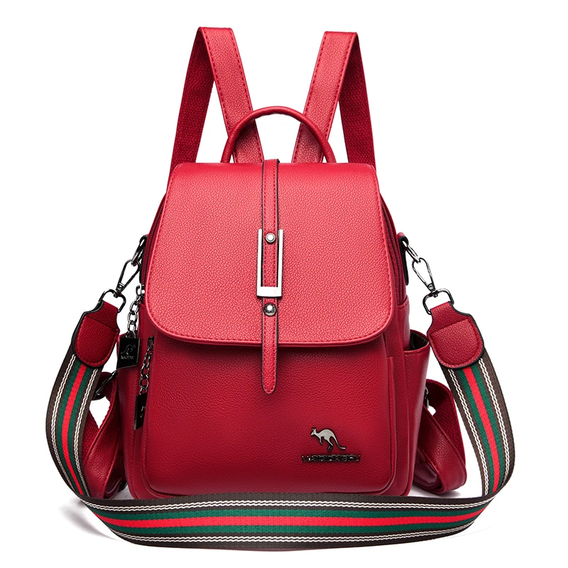 Y033 in Red, backpack, front view
