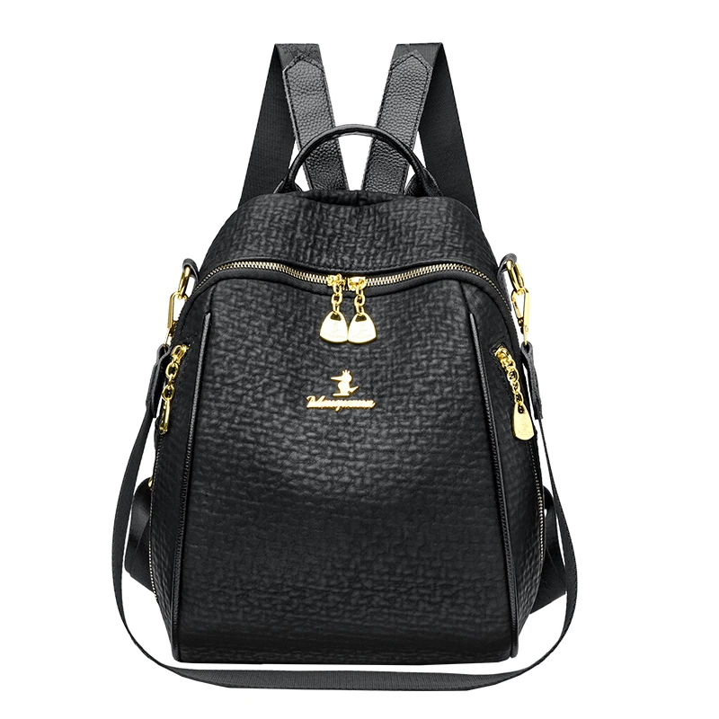 Y069 in Black, backpack, front view