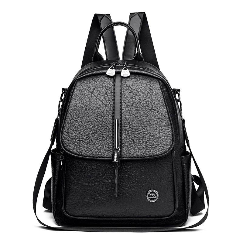 1602 in Black, backpack, front view