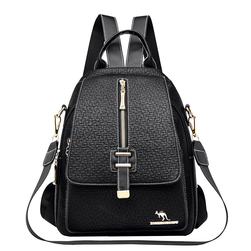 B321 in Black, backpack, front view