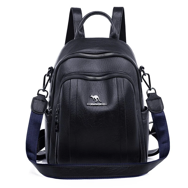 Y010 in Blue, backpack, front view