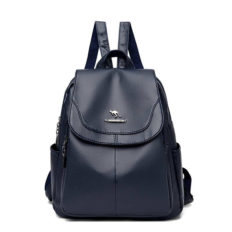 Y037 in Navy, backpack, front view
