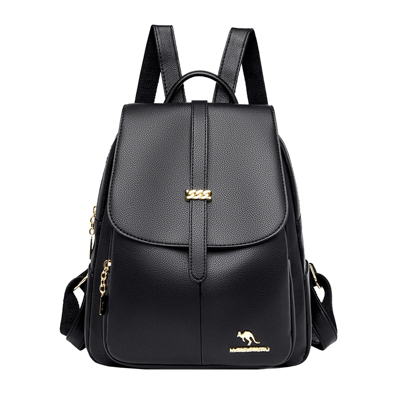 Y043 in Black, backpack, front view