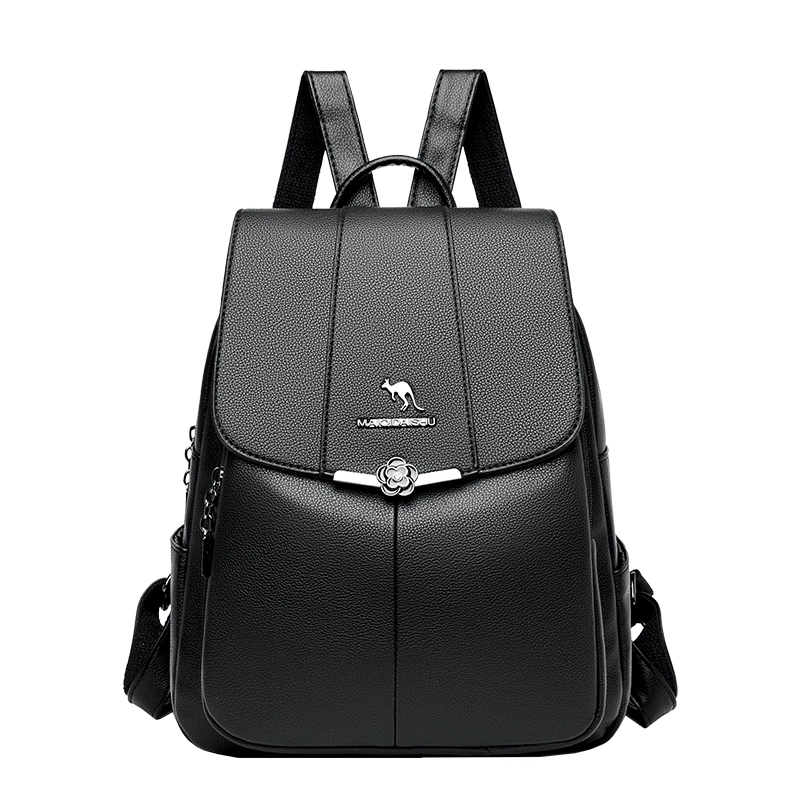 Y046 in Black, backpack, front view