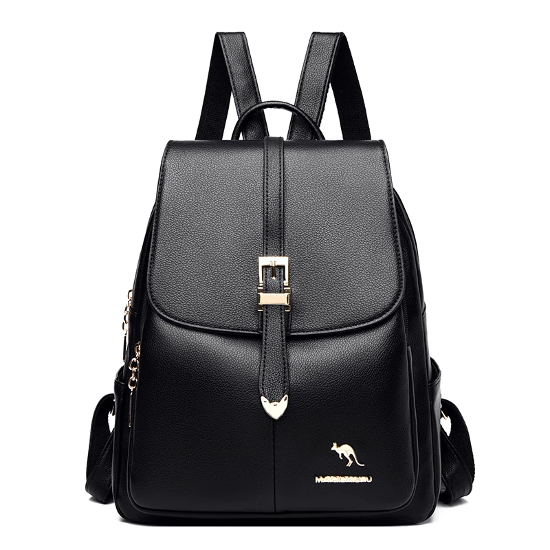 Y051 in Black, backpack, front view
