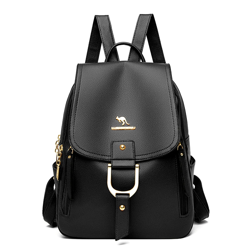 Y065 in Black, backpack, front view