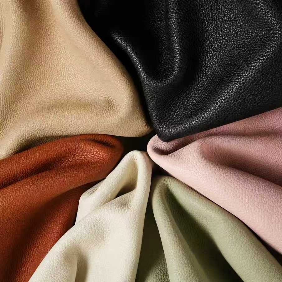 PU leather color and material swatches