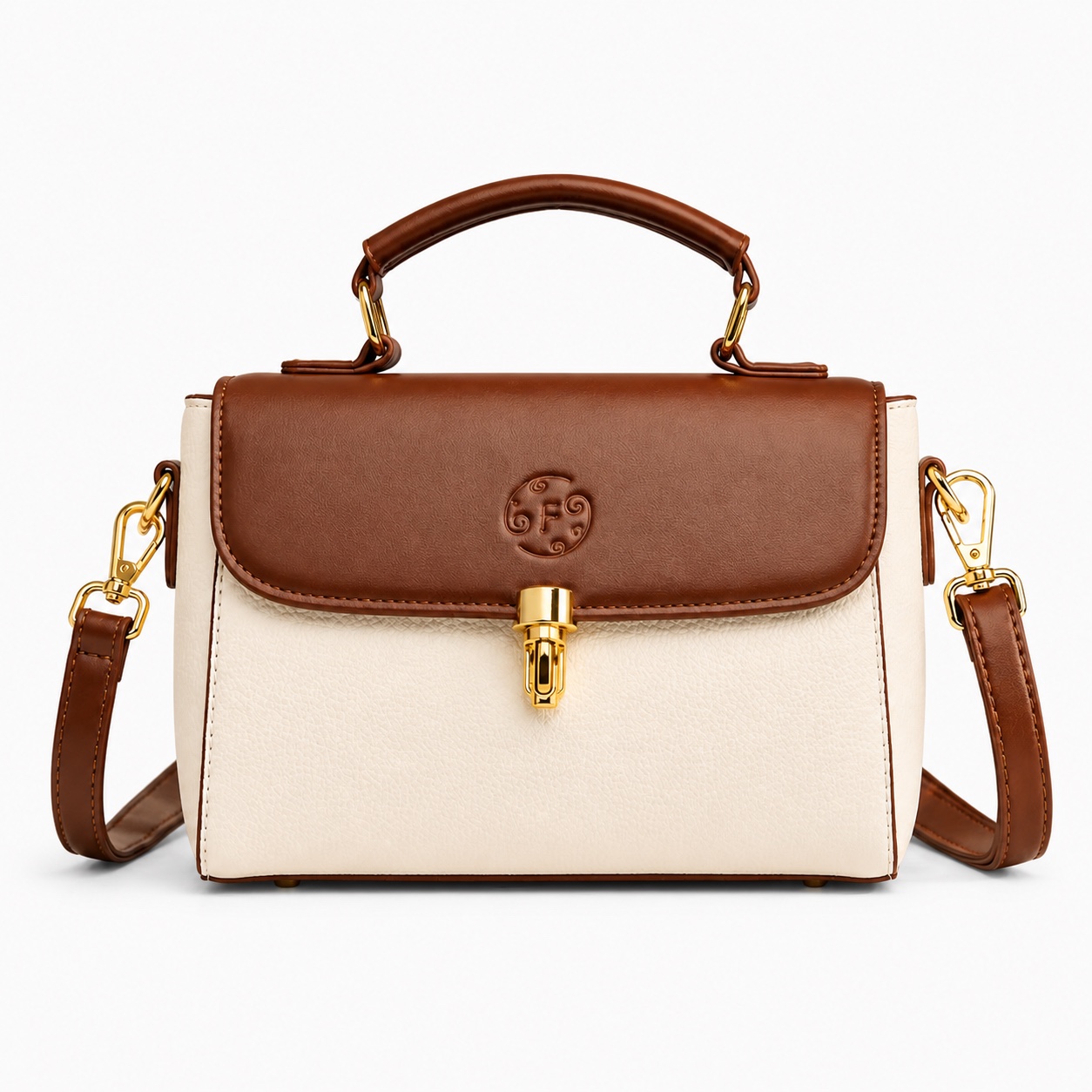 Two-tone handbag